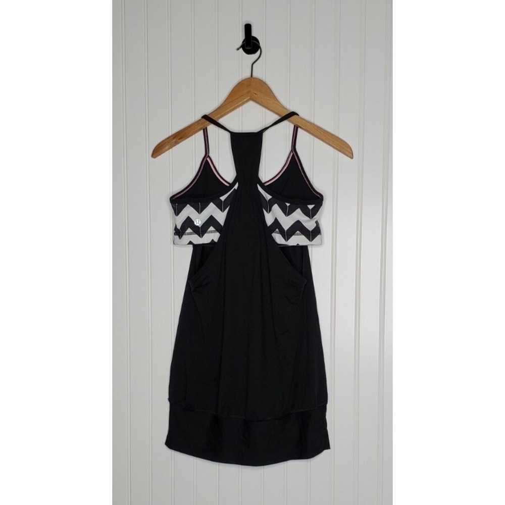 Lululemon No Limits Tank Top Women's Size 6 Built in Bra Yoga Gym Workout